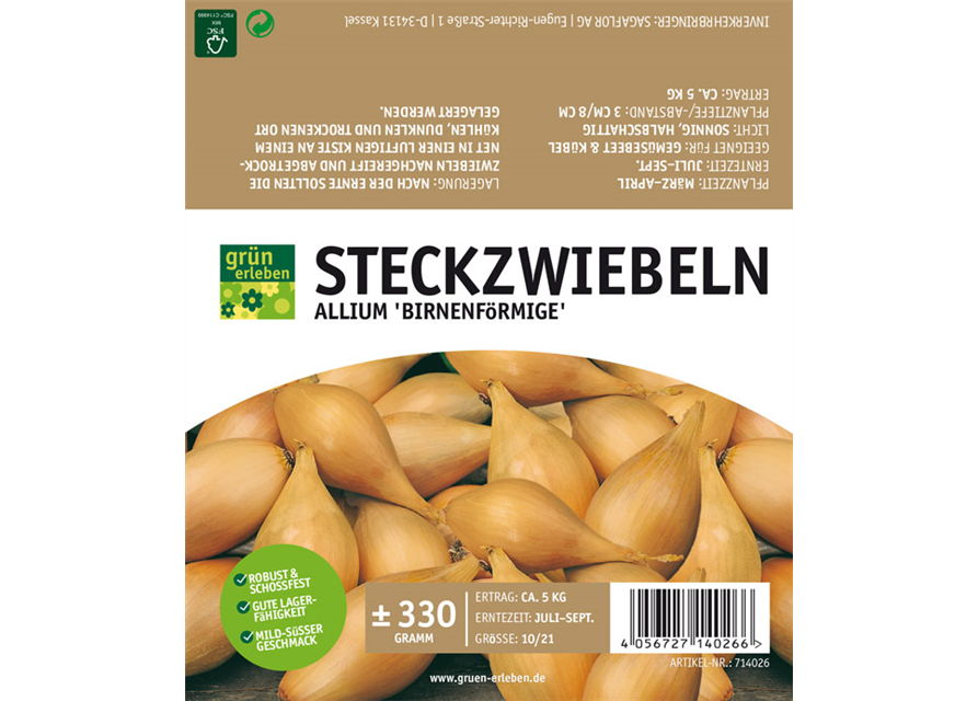 Steckzwiebel Birnenförmige