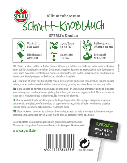 Schnitt - Knoblauch Knolau