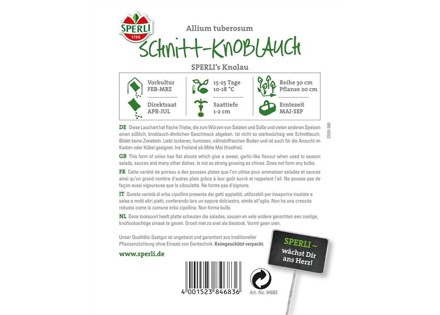 Schnitt - Knoblauch Knolau