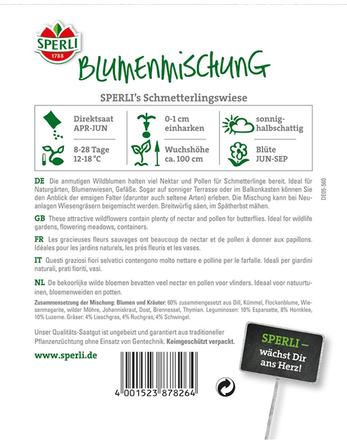 Sperli Blumenmix Schmetterlingswiesen