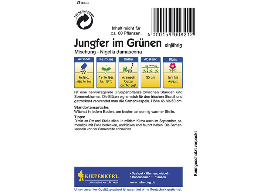 Jungfer im Grünen