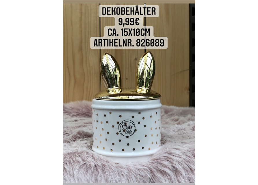 Dekobehälter gold