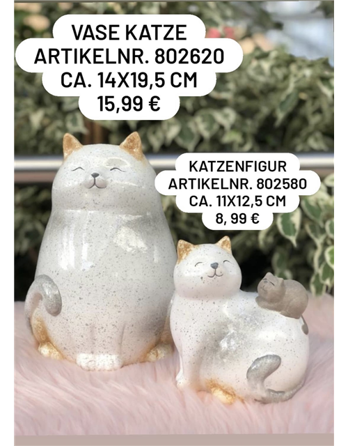 Vase Figur Katze