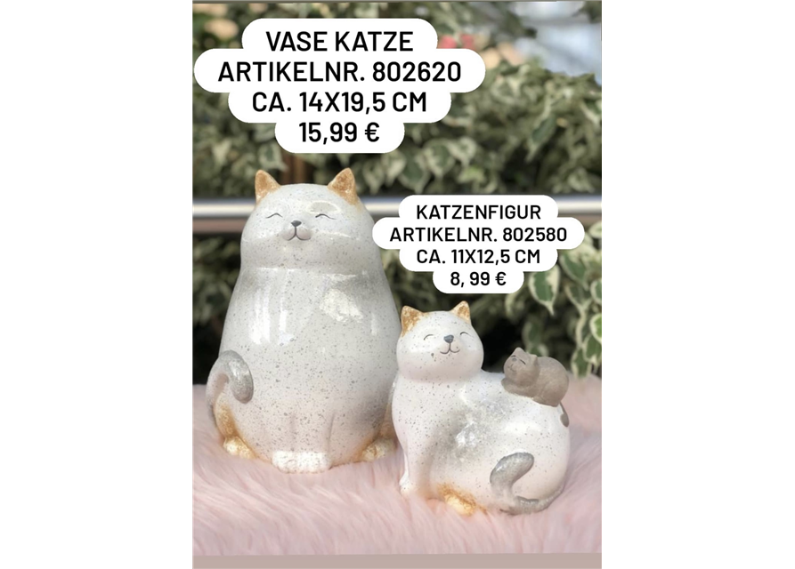 Vase Figur Katze