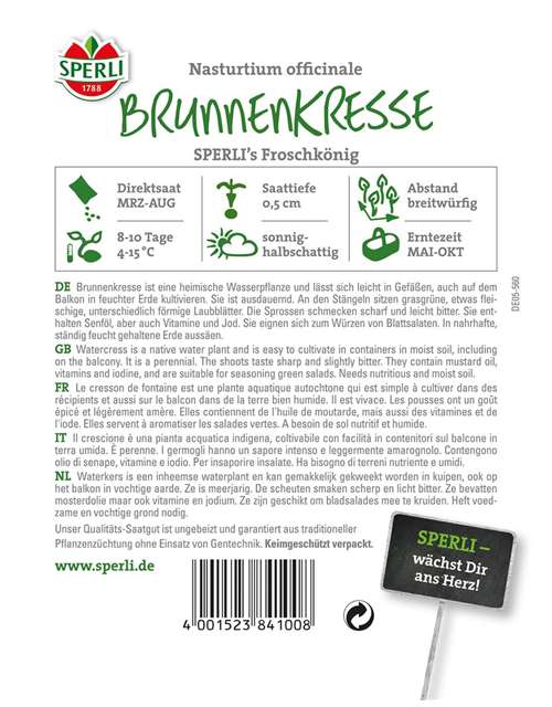 Brunnenkresse Froschkönig