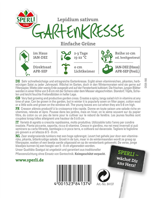 Gartenkresse Einfache Grüne