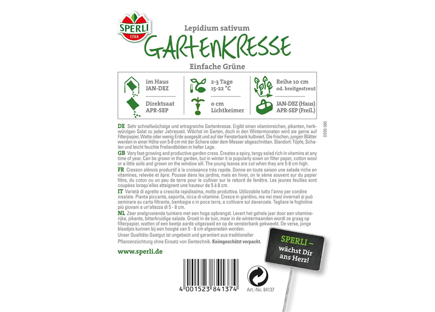 Gartenkresse Einfache Grüne