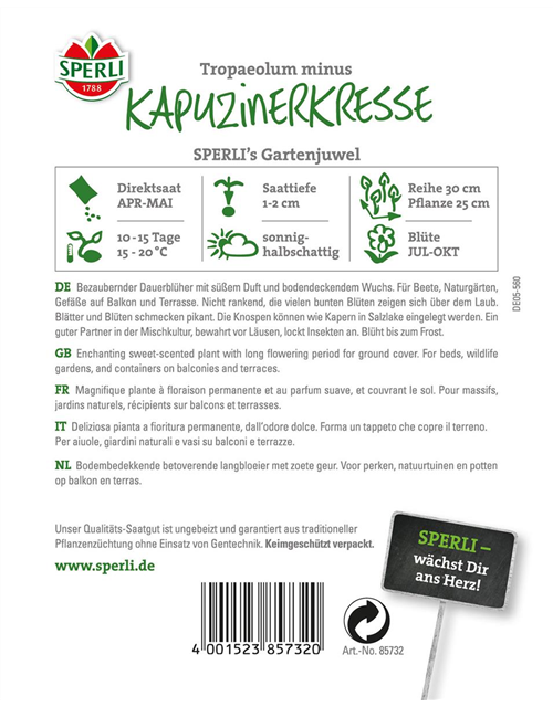 Kapuzinerkresse Gartenjuwel