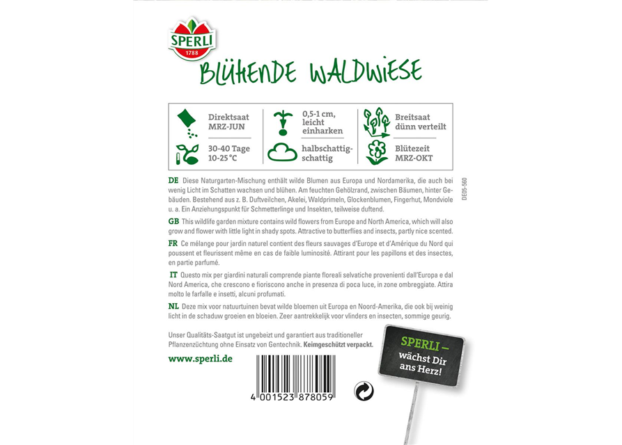 Sperli Blütenmix Waldwiese