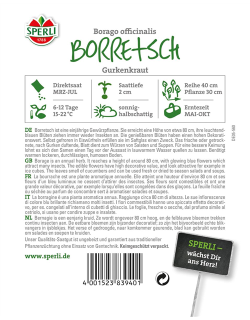 Borretsch Gurkenkraut