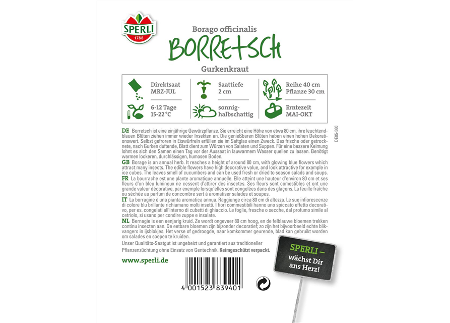 Borretsch Gurkenkraut