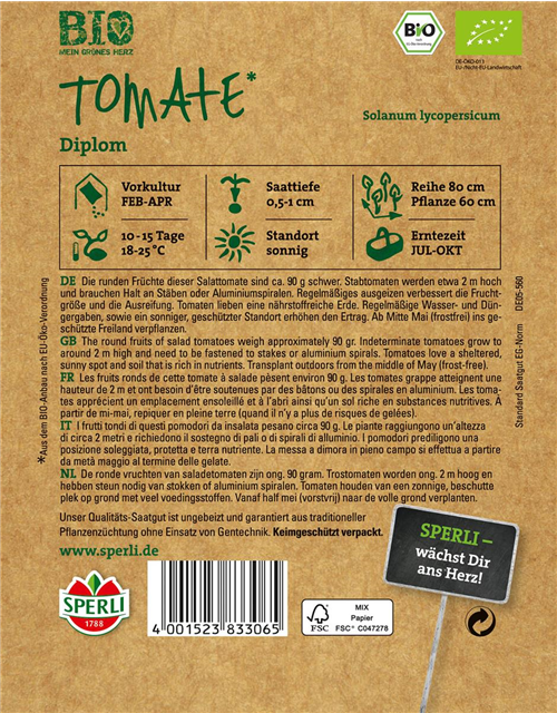 Bio Tomate Stabtomate