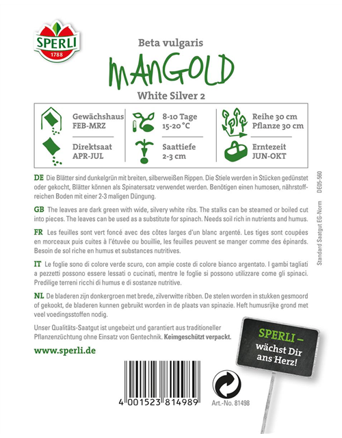 Mangold White Silver 