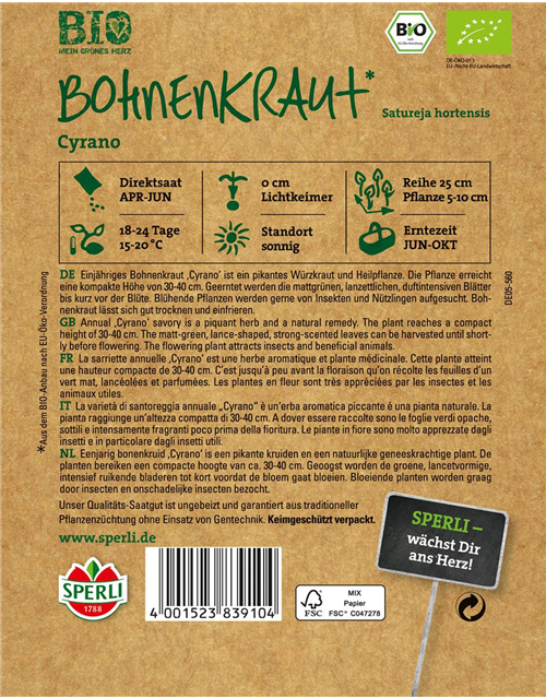 BIO-Bohnenkraut Cyrano 