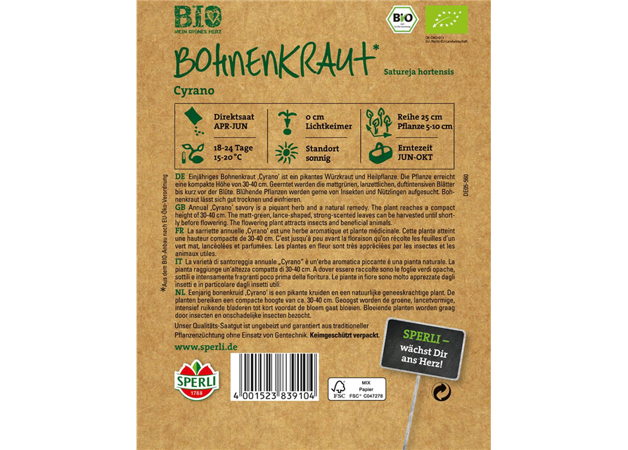 BIO-Bohnenkraut Cyrano 