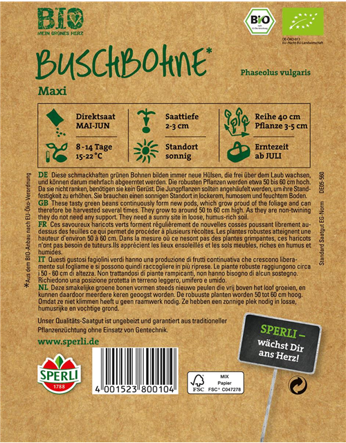 BIO-Buschbohne grün