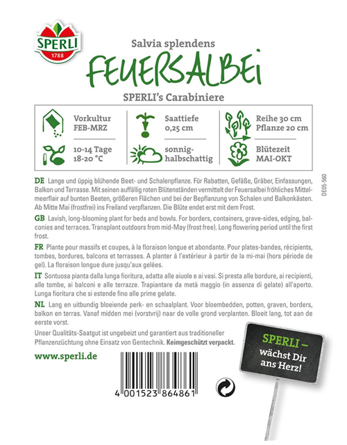 Feuersalbei Carrabiniere