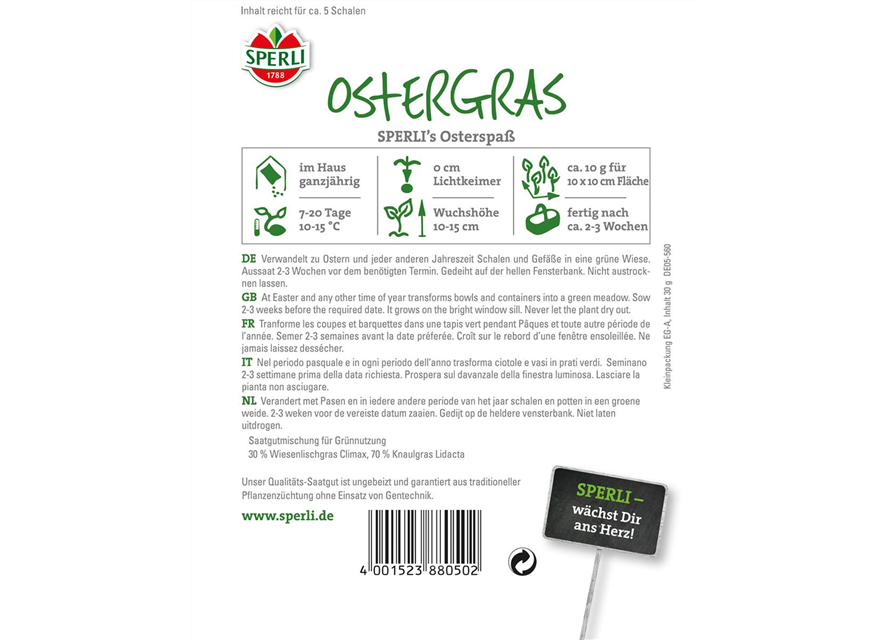 Ostergras Osterspaß