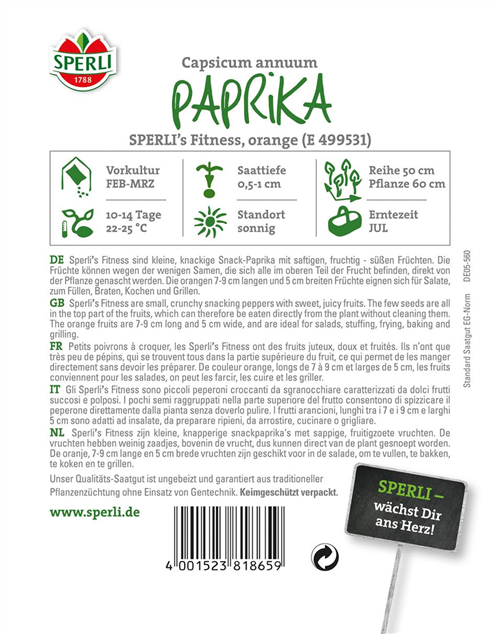 Paprika Fitness Orange