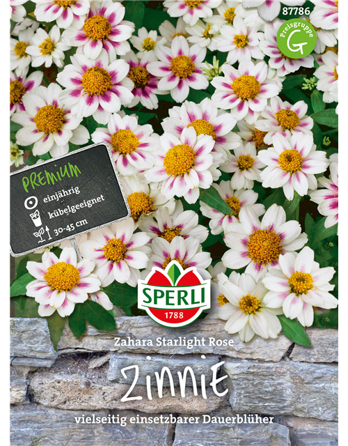 Zinnien Zahara Starlight Rose