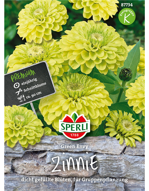 Zinnien Green Envy 