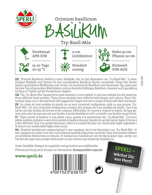 Basilikum SimplyHerbs 