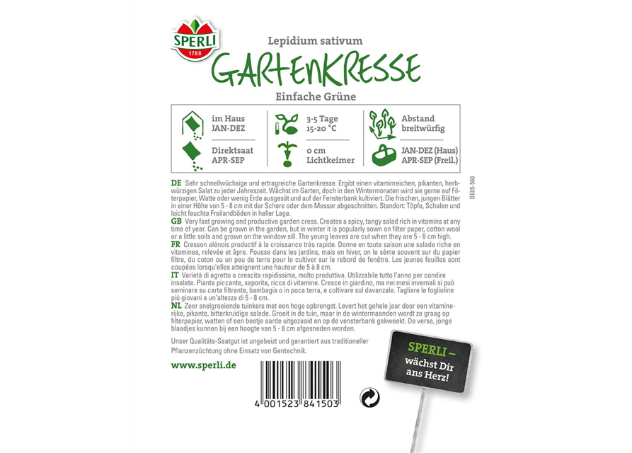 Gartenkresse Einfache Grüne