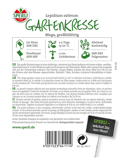 Gartenkresse Mega