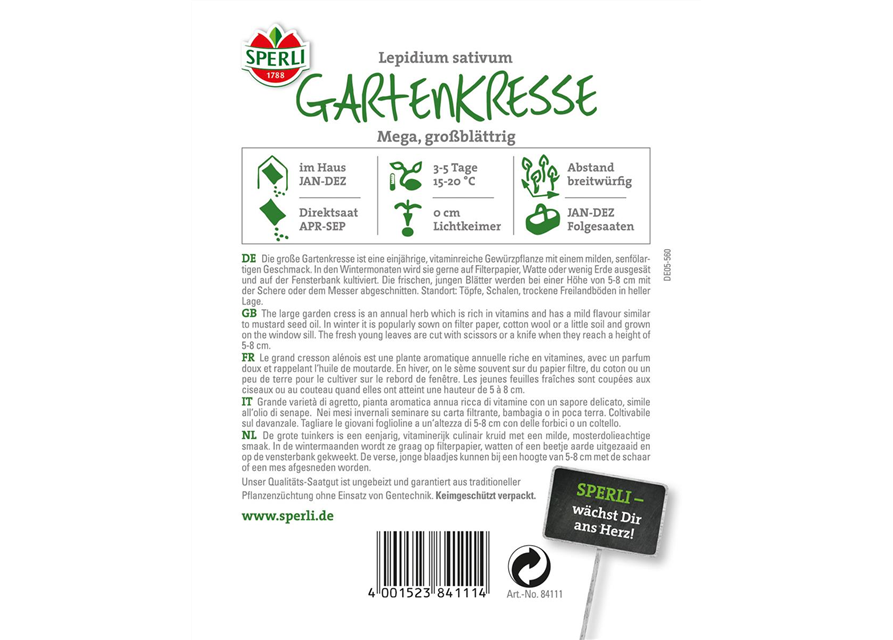 Gartenkresse Mega