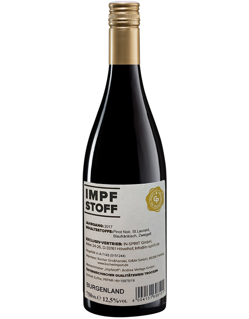 Impfstoff Wein Pinot Noir, St.Laurent, Blaufränkisch, Zweigelt