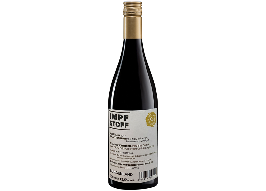 Impfstoff Wein Pinot Noir, St.Laurent, Blaufränkisch, Zweigelt