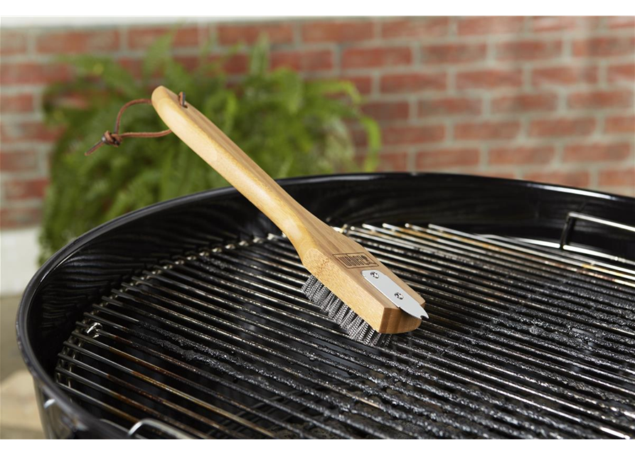 Grillbürste mit Bambus-Holzgriff 30 cm