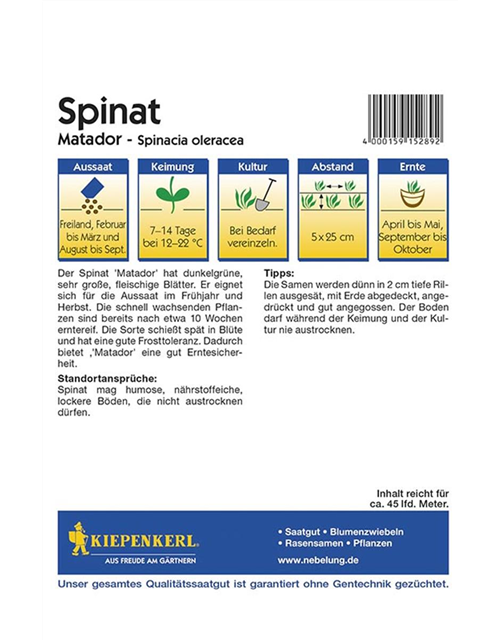 Spinat Matadorn