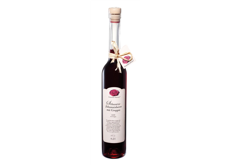 Schwarzer Johannisbeerlikör mit Grappa, 20%vol., 0,2l