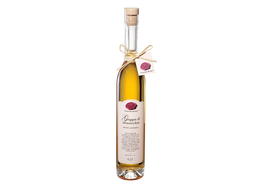 Grappa Stravecchia, Gran Riserva 'Destillatione' 1998/99, 40%vol., 0,2l