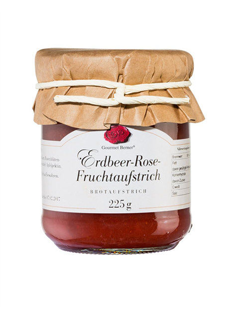 Erdbeer Rose Fruchtaufstrich 225g