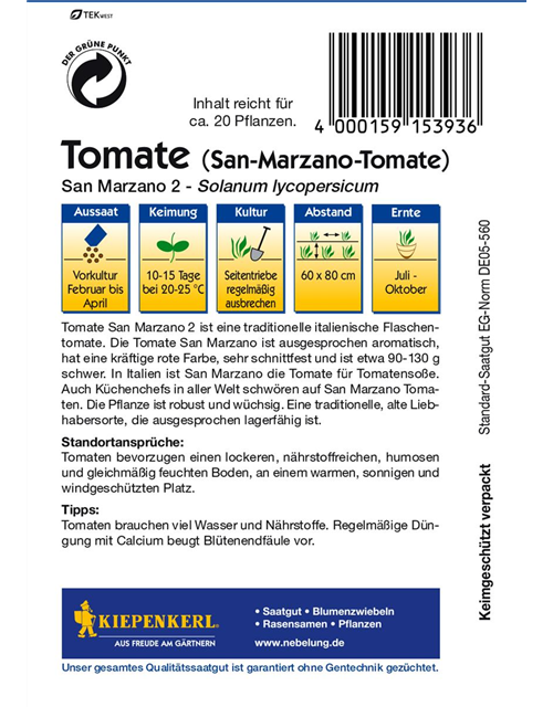 Tomate San Marzano 2