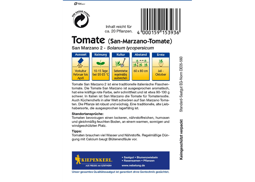 Tomate San Marzano 2