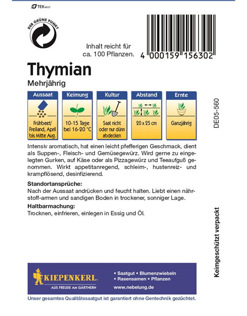 Thymian Mehrjährig