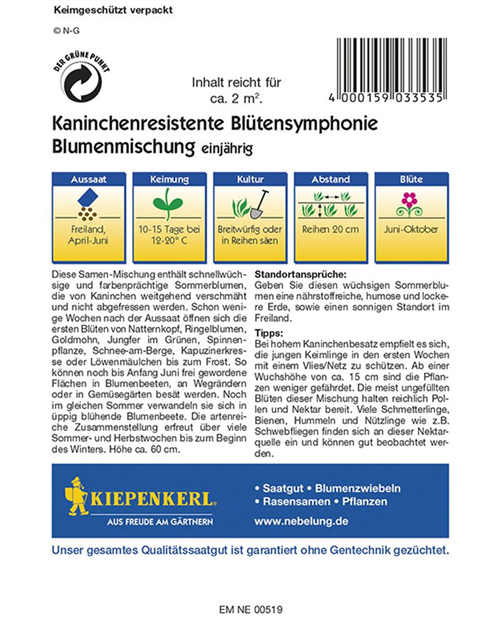 Kaninchenresistente Blütensymphonie