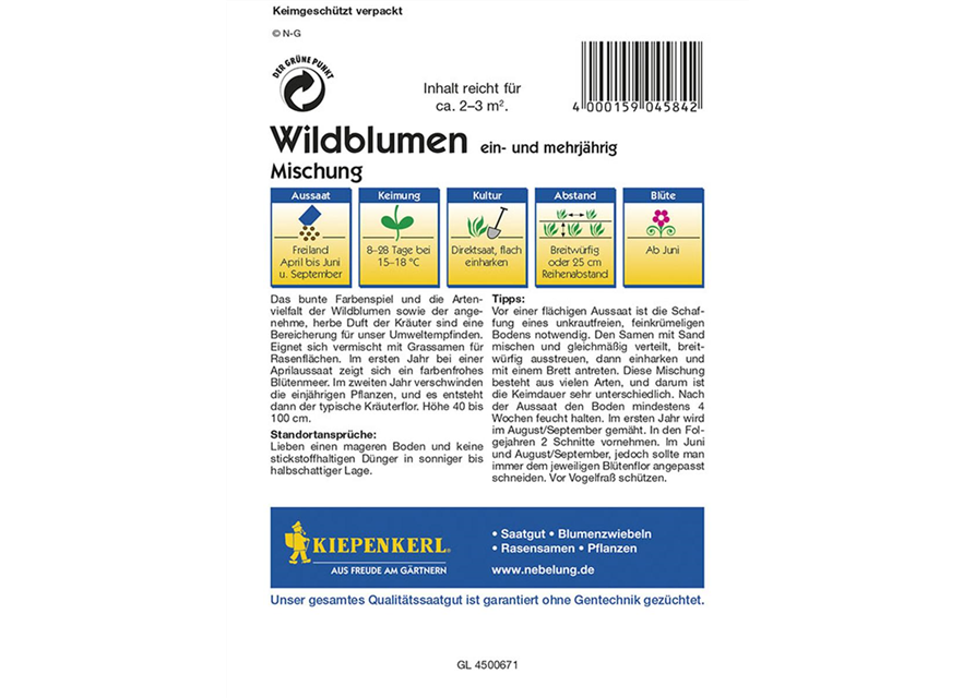 Kiepenkerl Wildblumen&Kräuter Mix