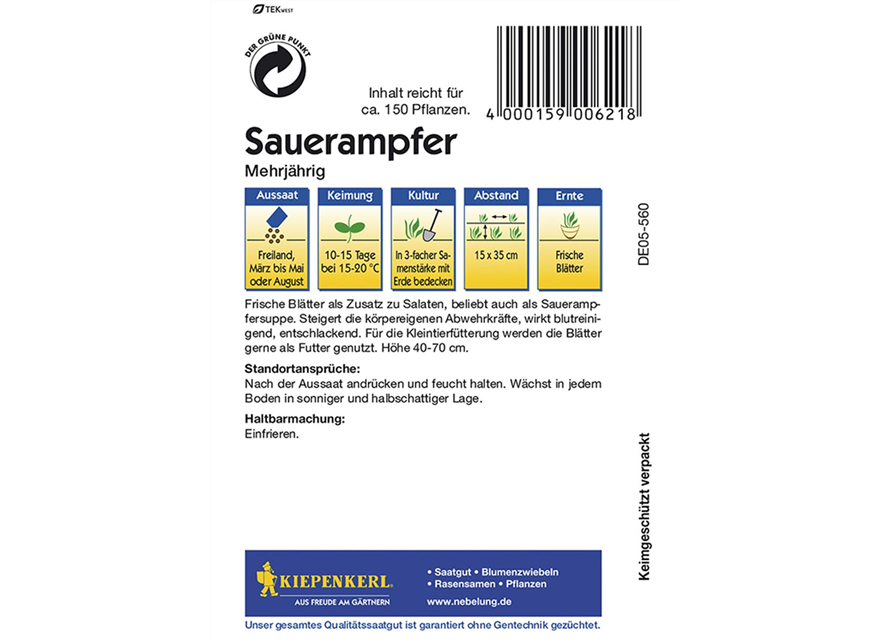 Sauerampfer MehrjährignPG B