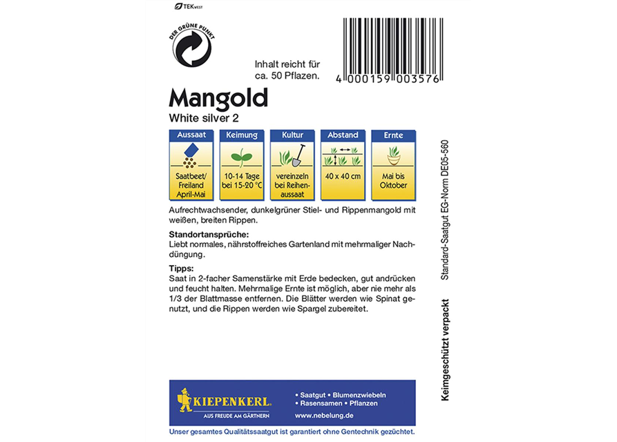 Mangold white Silver 2nPG C