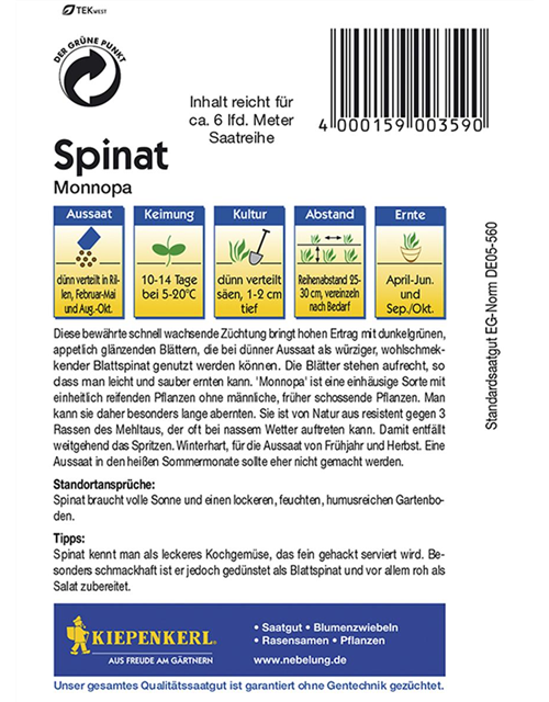 Spinat MonnopanPG C