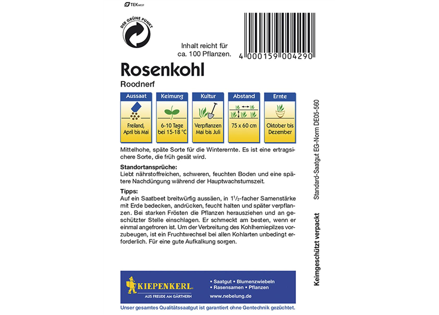 Rosenkohl RoodnerfnPG B