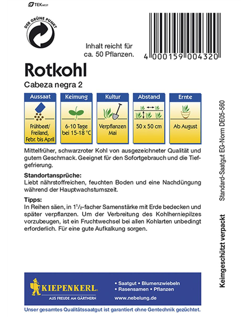 Rotkohl Schwarzkopf 2nPG A