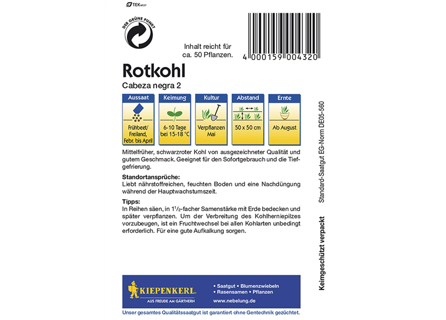 Rotkohl Schwarzkopf 2nPG A