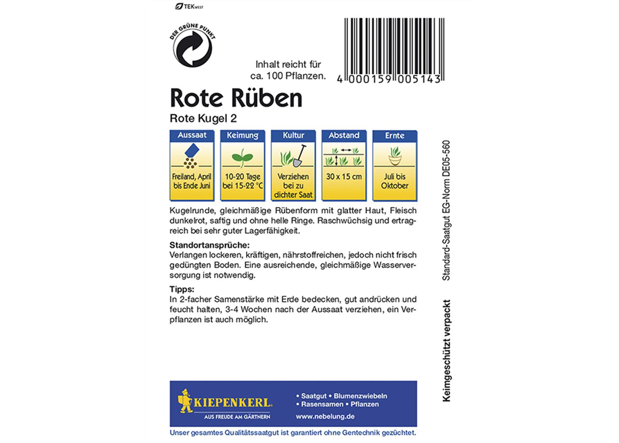 rote Rüben rote Kugel 2nPG C