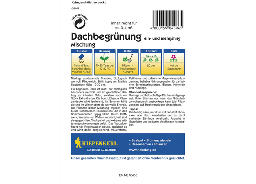 Dachbegrünung 1 kg 