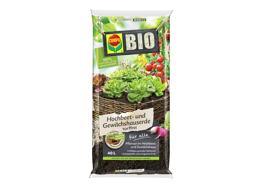 Bio-Hochbeet und Gewächshauserde